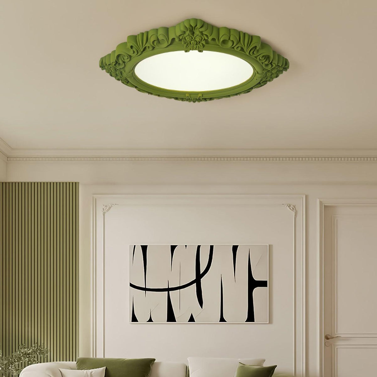 Orlena Lampe Plafonnier en Résine Sculptée
