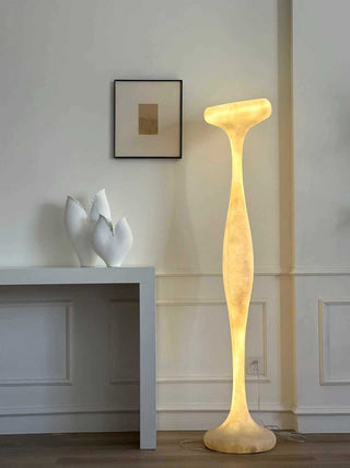 Sculptural Tall Floor Lamp-Neutral Decor