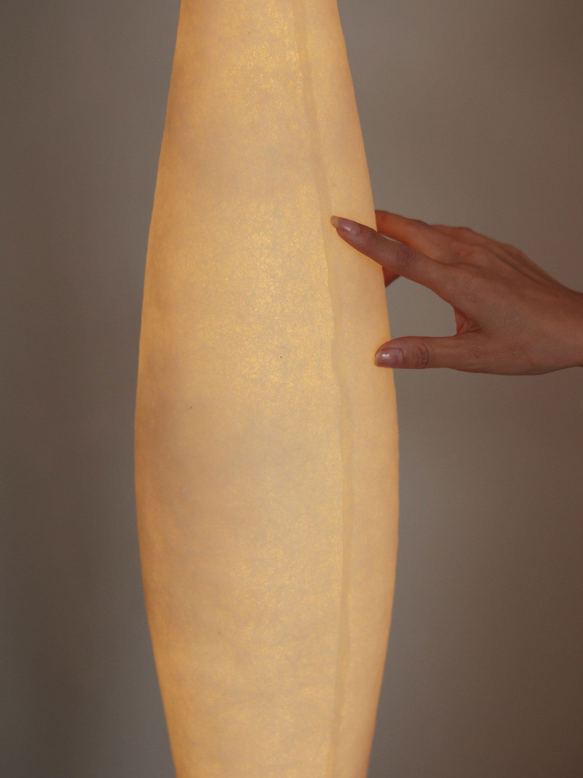 Sculptural Tall Floor Lamp-Neutral Decor