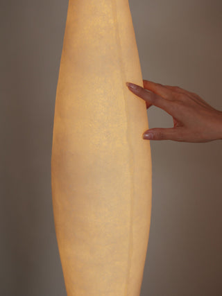 Sculptural Tall Floor Lamp-Neutral Decor