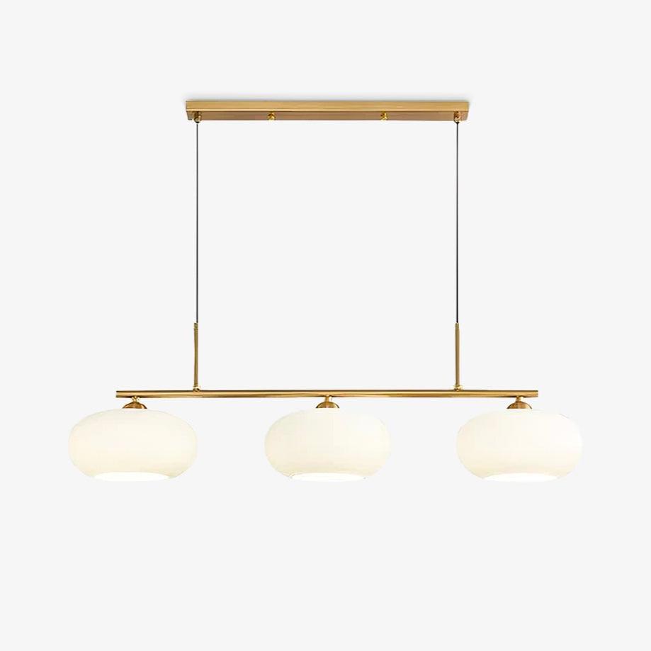 Sylvelise Suspension Lampe Linéaire à 3 Lumières en Forme de Globe