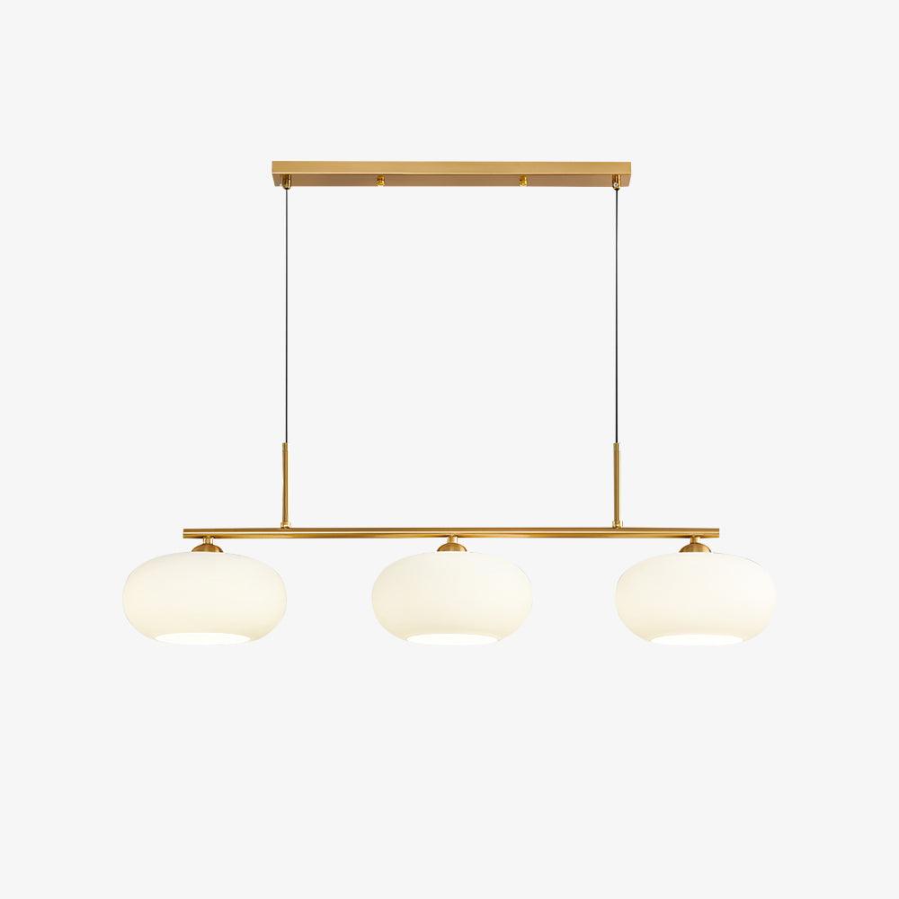 Sylvelise Suspension Lampe Linéaire à 3 Lumières en Forme de Globe