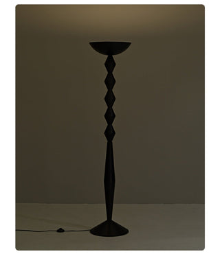 Sculptural Geometric Stack Floor Lamp-Neutral Decor