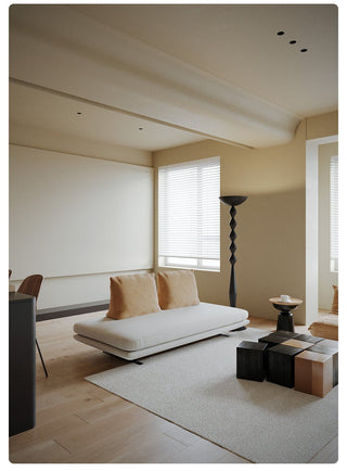 Sculptural Geometric Stack Floor Lamp-Neutral Decor