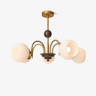 Lustra Lustre Sculptural en Verre Canalisé