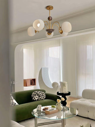 Lustra Lustre Sculptural en Verre Canalisé