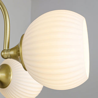 Lustra Lustre Sculptural en Verre Canalisé