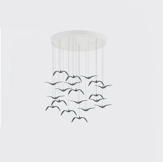 Lustra Suspension Lampe Ailes d'Oiseau pour Salon-Luire