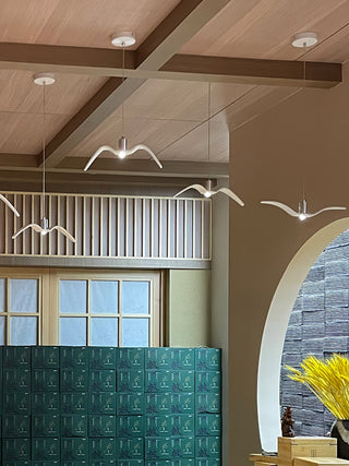 Lustra Suspension Lampe Ailes d'Oiseau pour Salon-Luire