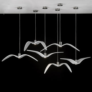 Lustra Suspension Lampe Ailes d'Oiseau pour Salon-Luire