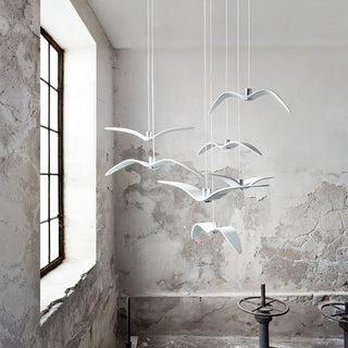 Lustra Suspension Lampe Ailes d'Oiseau pour Salon-Luire