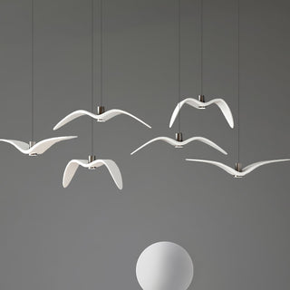 Lustra Suspension Lampe Ailes d'Oiseau pour Salon-Luire