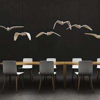 Lustra Suspension Lampe Ailes d'Oiseau pour Salon-Luire