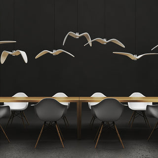 Lustra Suspension Lampe Ailes d'Oiseau pour Salon-Luire