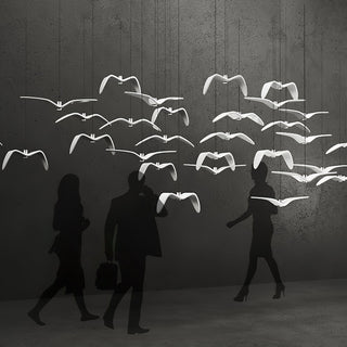 Lustra Suspension Lampe Ailes d'Oiseau pour Salon-Luire