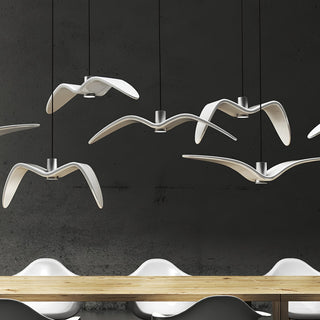 Lustra Suspension Lampe Ailes d'Oiseau pour Salon-Luire
