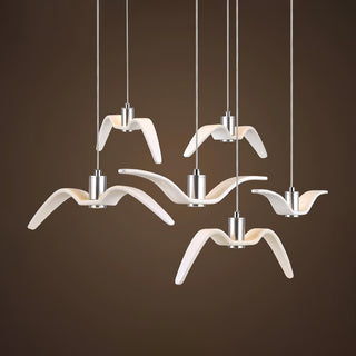 Lustra Suspension Lampe Ailes d'Oiseau pour Salon-Luire