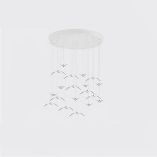 Lustra Suspension Lampe Ailes d'Oiseau pour Salon-Luire