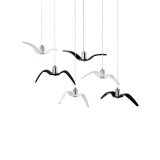Lustra Suspension Lampe Ailes d'Oiseau pour Salon-Luire