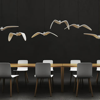 Lustra Suspension Lampe Ailes d'Oiseau pour Salon-Luire