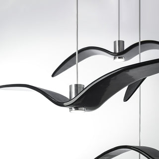 Lustra Suspension Lampe Ailes d'Oiseau pour Salon-Luire
