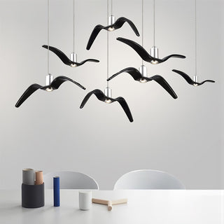 Lustra Suspension Lampe Ailes d'Oiseau pour Salon-Luire