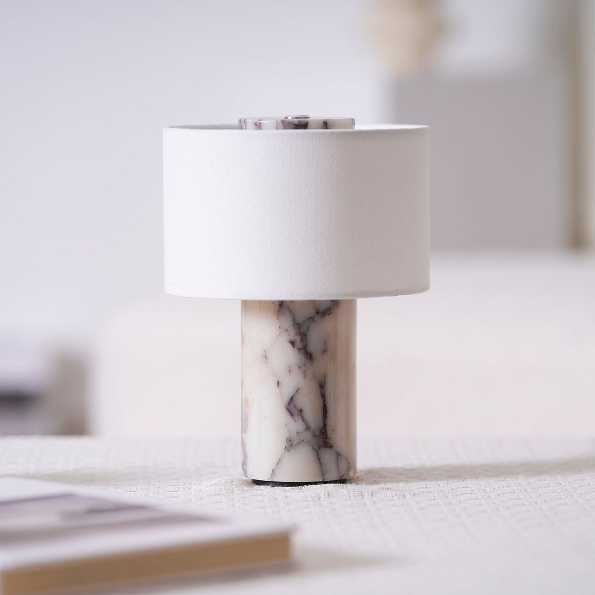 Close-up of the power cord and switch for the Sediment Table Lamp.