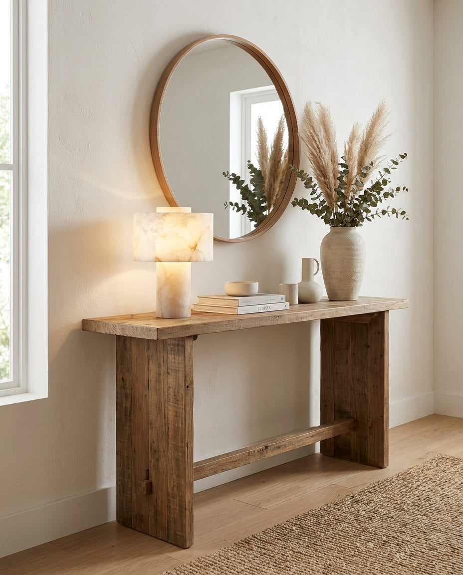 Navencrest Lampe De Table En Albâtre