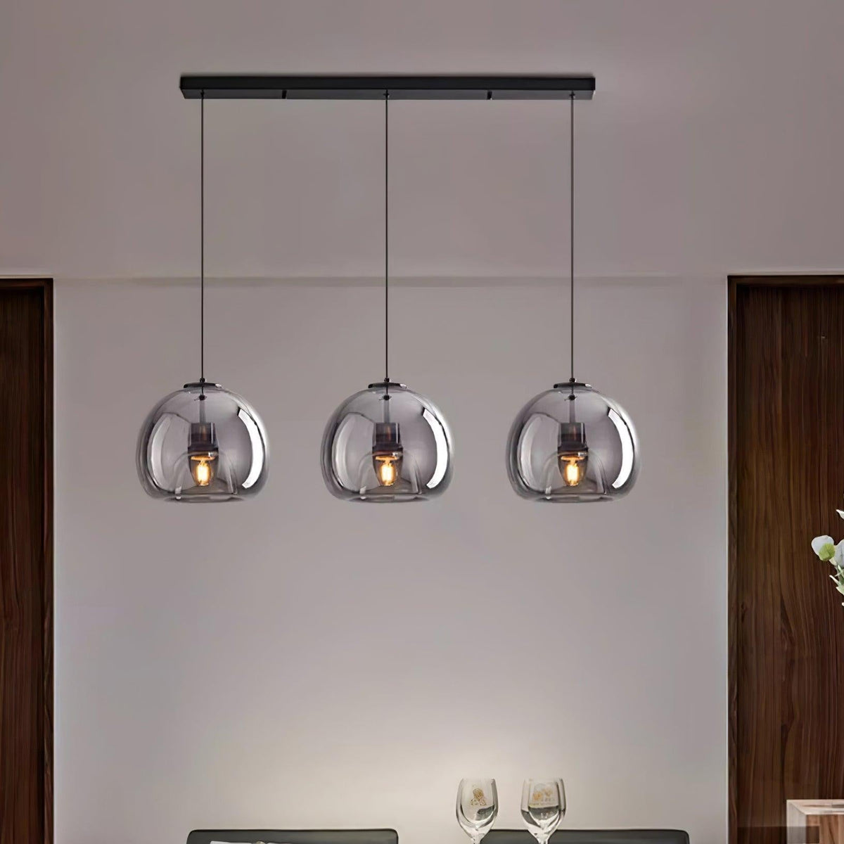 Avola Glass Pendant Light-Neutral Decor
