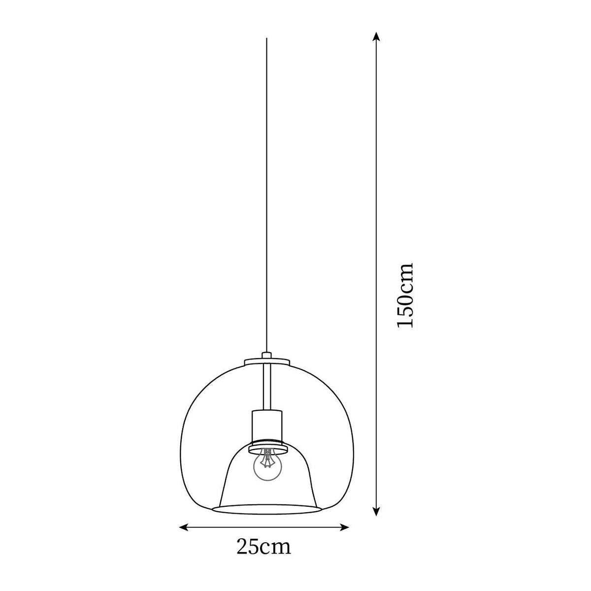 Avola Glass Pendant Light-Neutral Decor