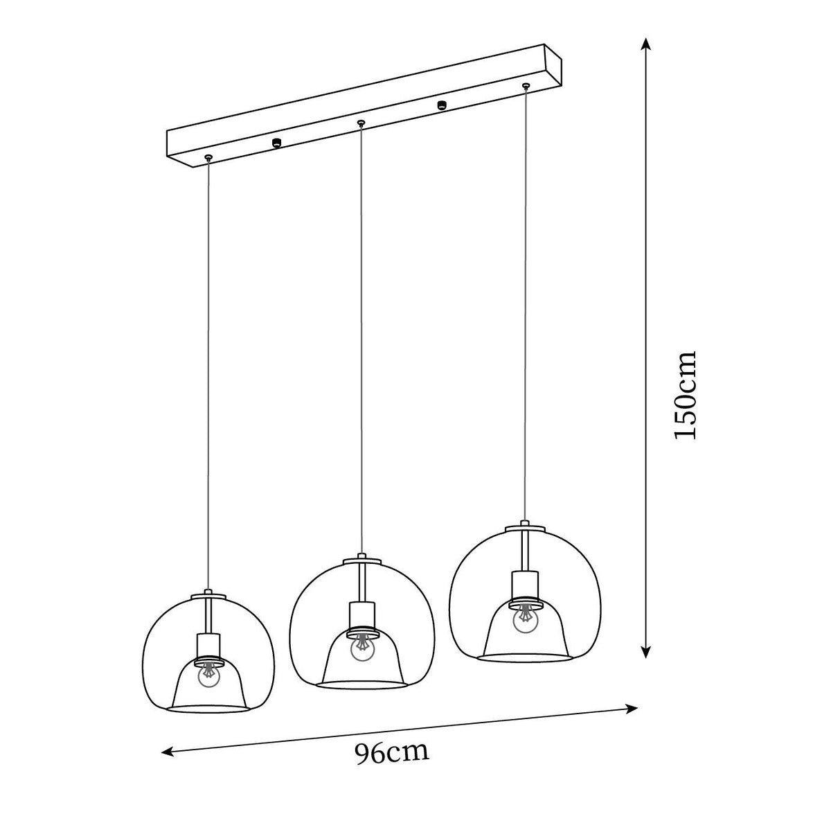 Avola Glass Pendant Light-Neutral Decor