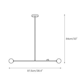 Zaveniel Suspension en Laiton et Verre Moderne Minimaliste