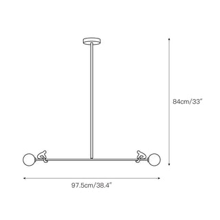 Zaveniel Suspension en Laiton et Verre Moderne Minimaliste