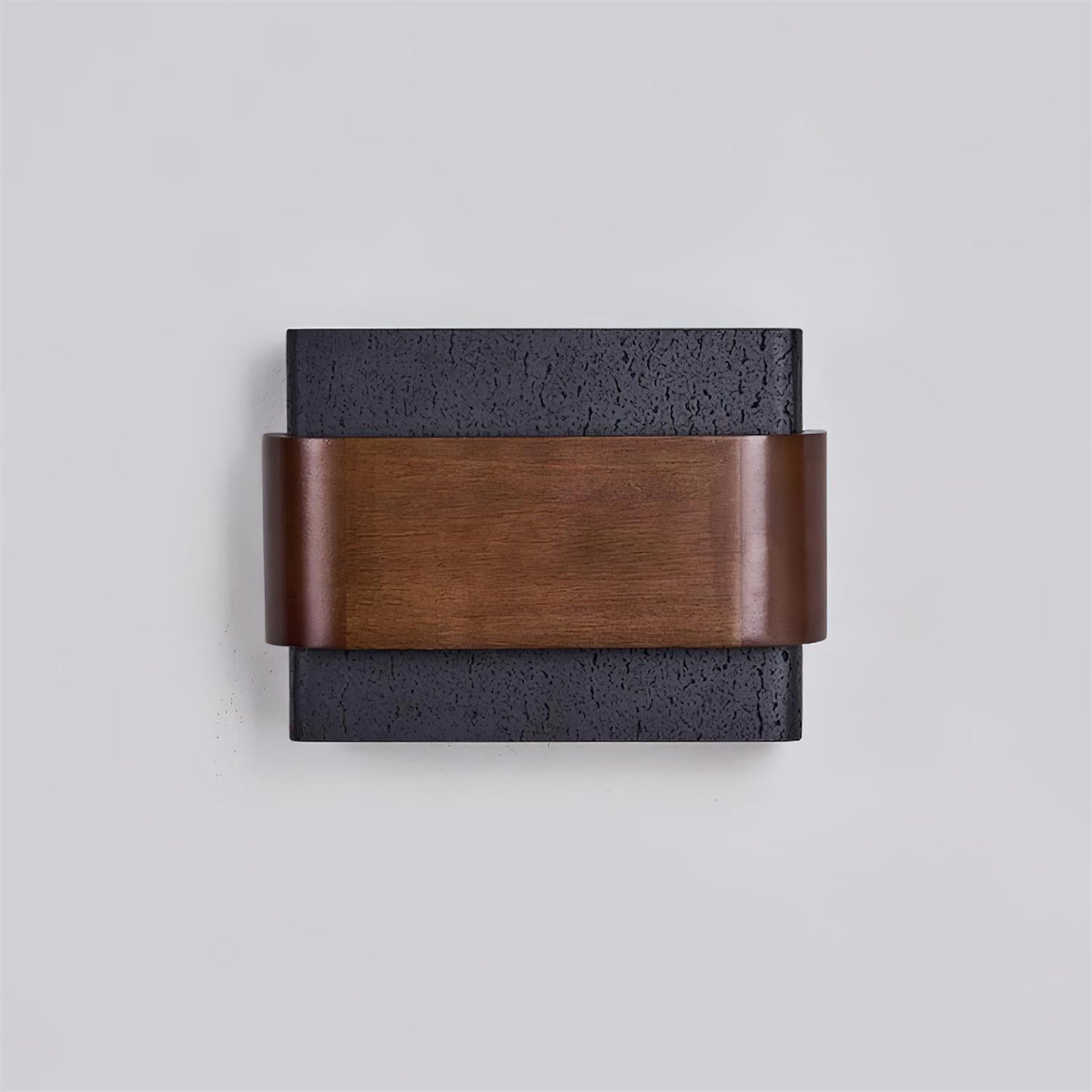 Niv Lampe Murale Arc Fini Bois Travertin-Cielum