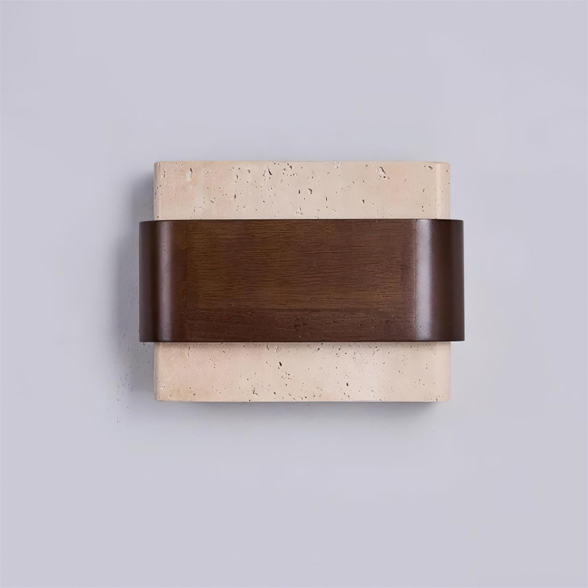Niv Lampe Murale Arc Fini Bois Travertin-Cielum
