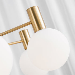 Lustra Lustre Globe En Verre Cadre Doré Moderne