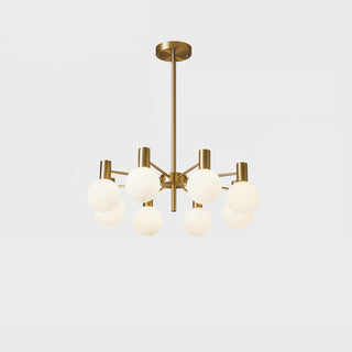 Lustra Lustre Globe En Verre Cadre Doré Moderne