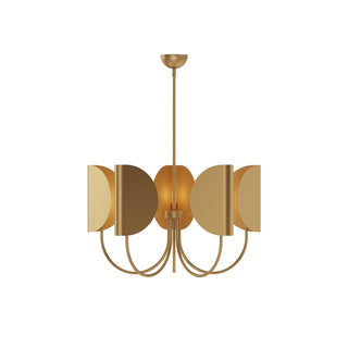 Lustre en Tissu et Laiton Traditionnel Feuille Unoryra