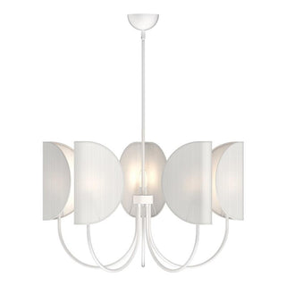 Lustre en Tissu et Laiton Traditionnel Feuille Unoryra