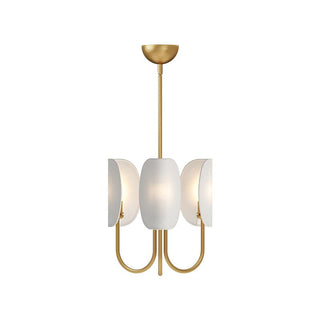 Lustre en Tissu et Laiton Traditionnel Feuille Unoryra