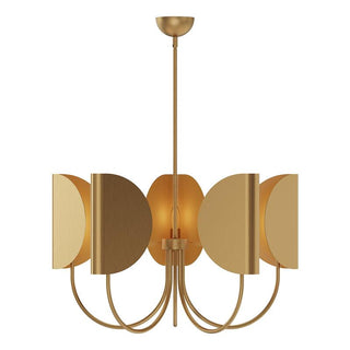 Lustre en Tissu et Laiton Traditionnel Feuille Unoryra