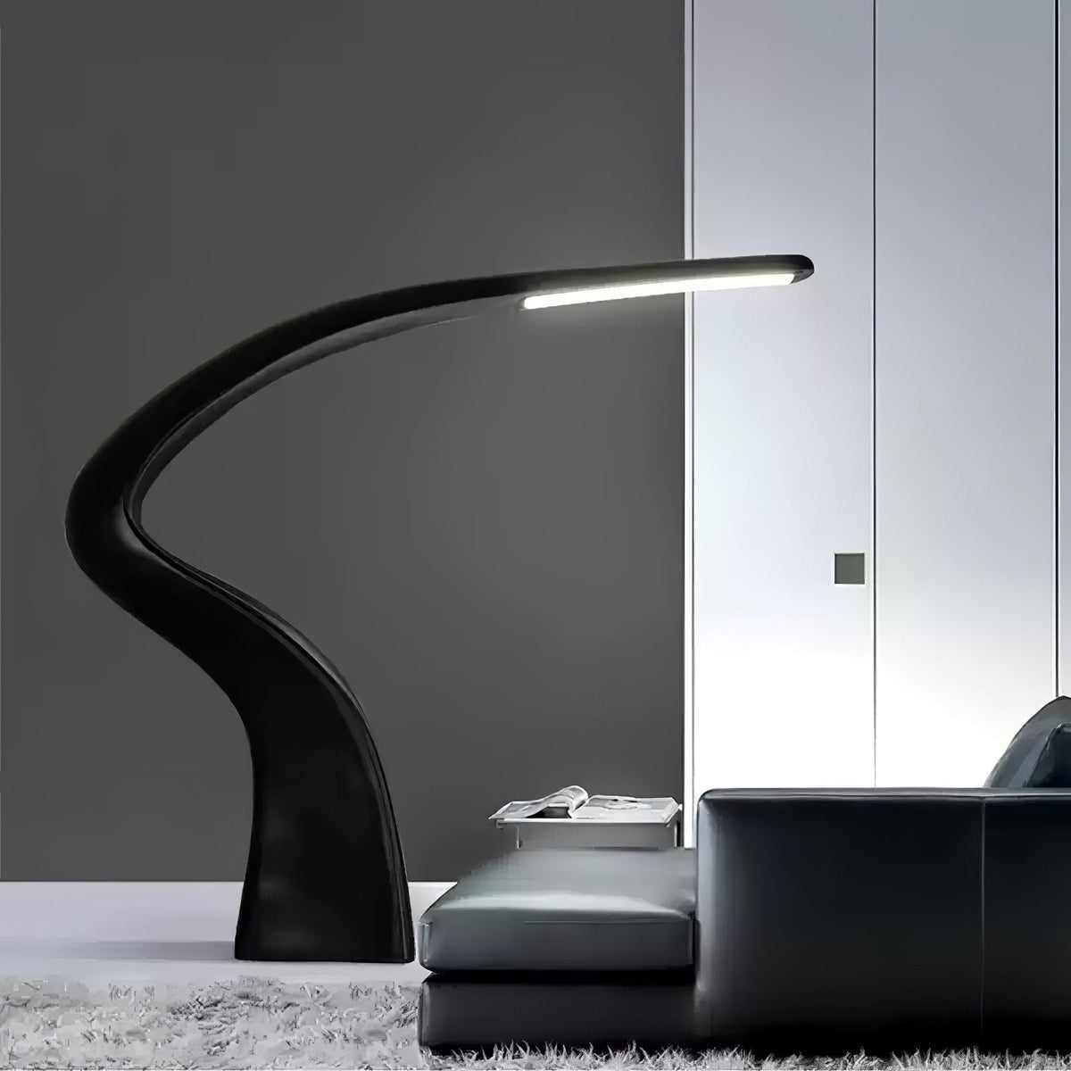 Fluten Noir Lampadaire Moderne