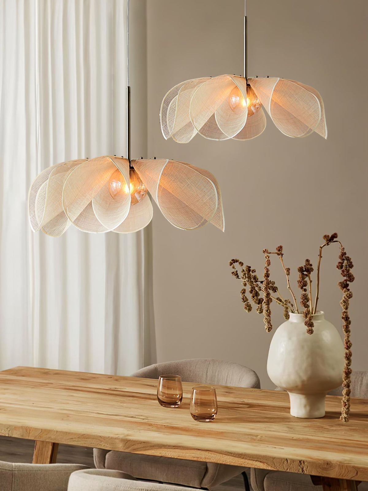 Elowe Suspension en Fibres d'Abaca