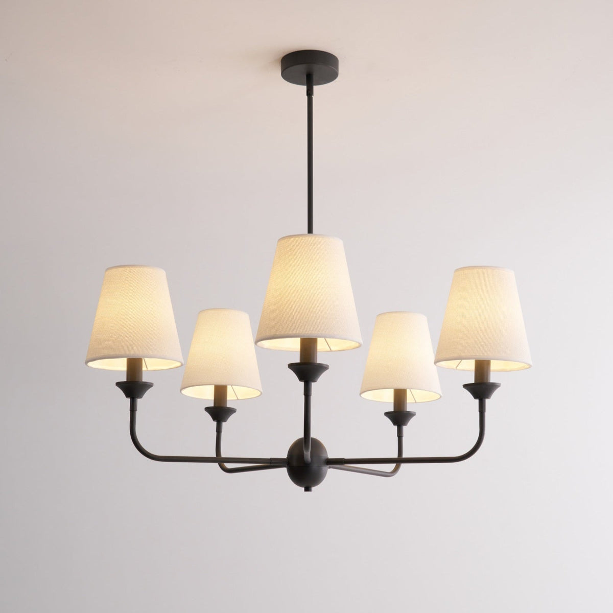 Lauriane Lustre en Tissu Industriel Vintage