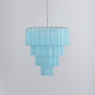 Aurora Lustre Cascade Superposé Verre Élégant Vintage