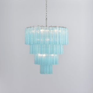 Aurora Lustre Cascade Superposé Verre Élégant Vintage