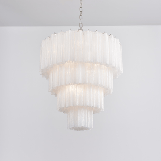 Aurora Lustre Cascade Superposé Verre Élégant Vintage