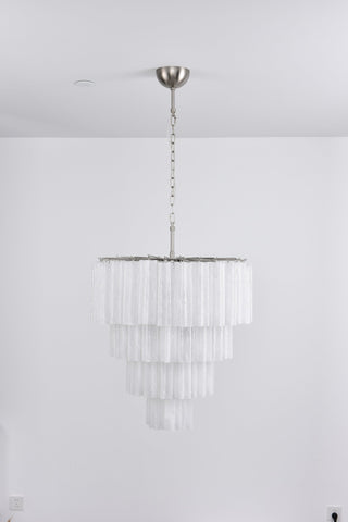 Aurora Lustre Cascade Superposé Verre Élégant Vintage