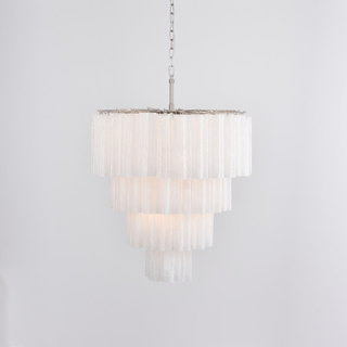 Aurora Lustre Cascade Superposé Verre Élégant Vintage