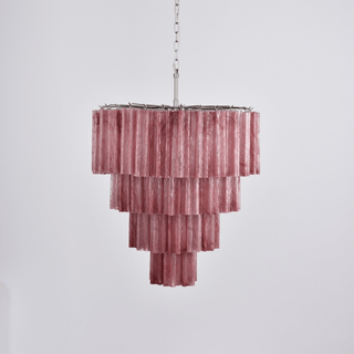 Aurora Lustre Cascade Superposé Verre Élégant Vintage